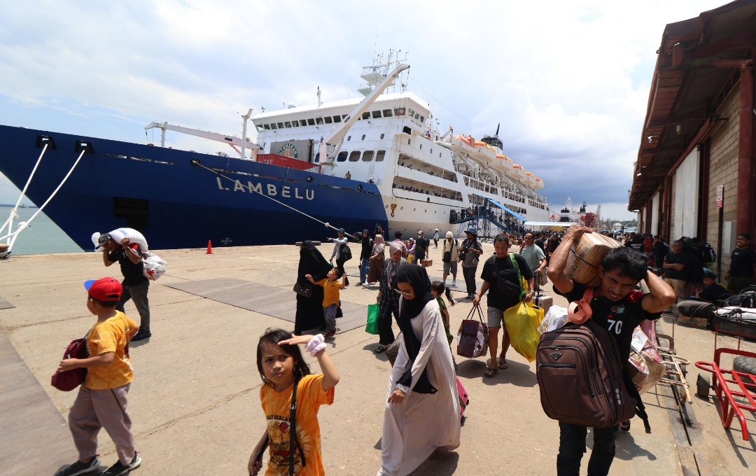 SIGNIFIKAN: Layanan angkutan laut alami penurunan tajam. Turun 22,22 persen pada Mei dibanding bulan sebelumnya.