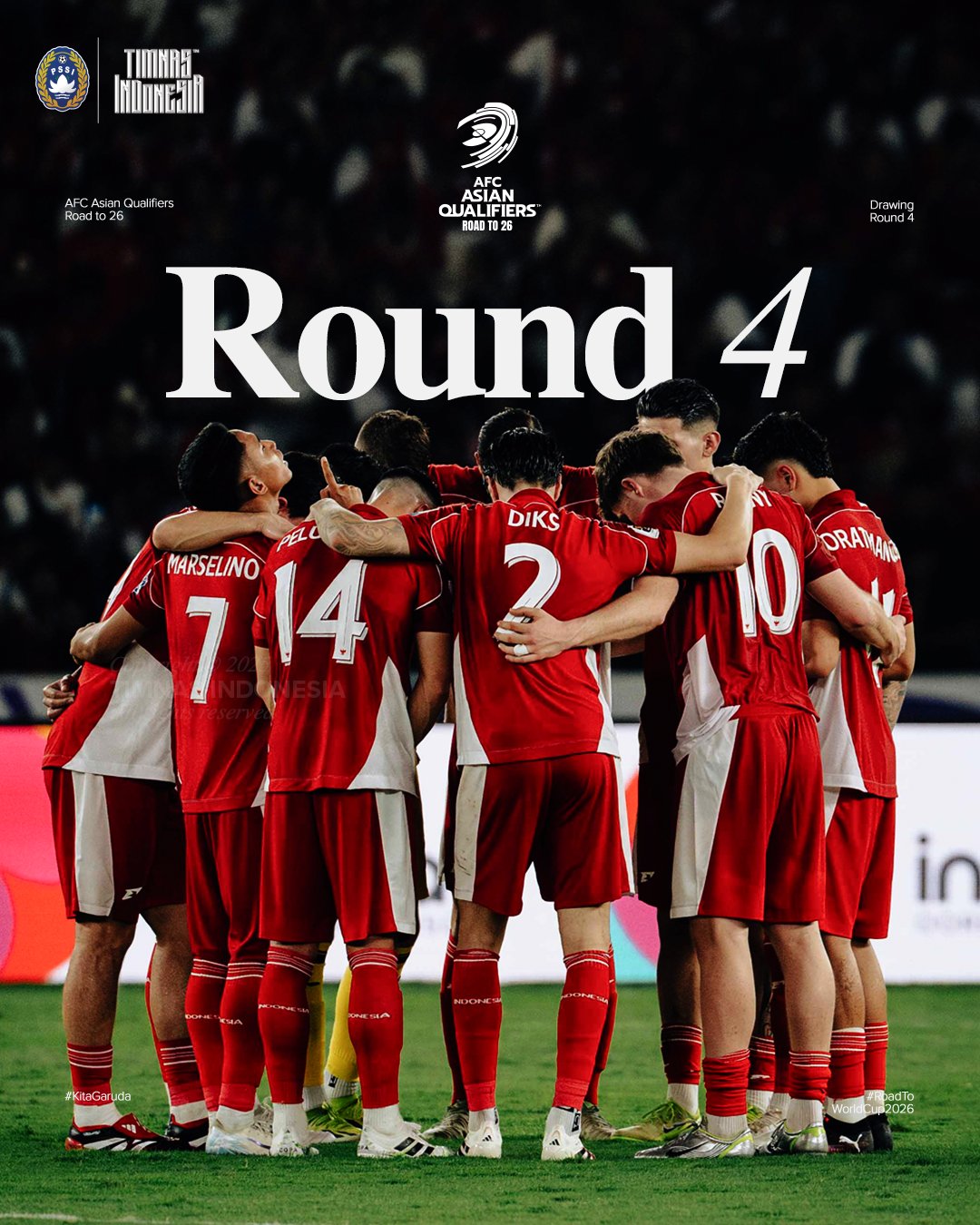 Hasil drawing round 4 Kualifikasi Piala Dunia 2026 Zona Asia.