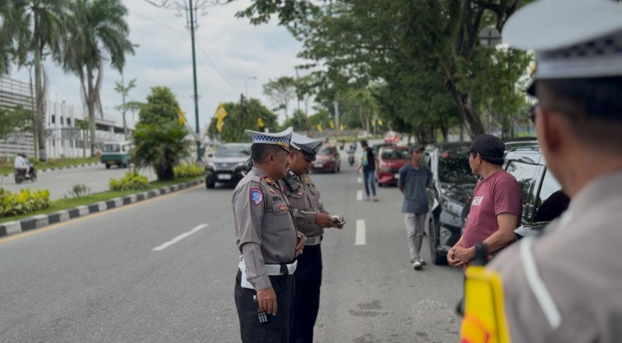 Operasi Patuh Mahakam digelar Polresta Balikpapan di  Bandara SAMS Sepinggan.