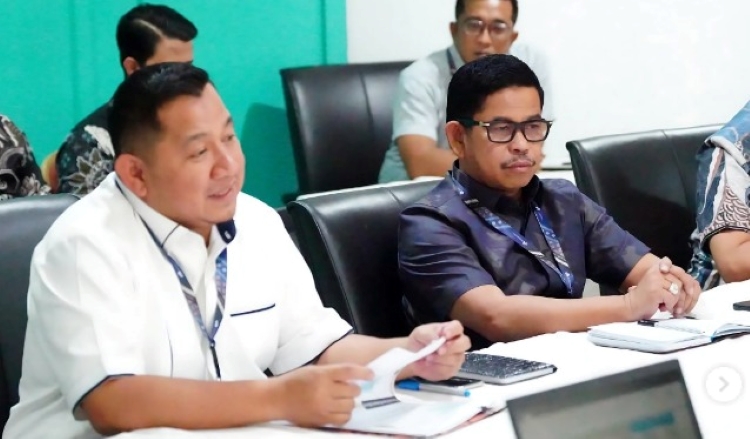 AUDIENSI: Ketua DPRD PPU, Raup Muin (kanan) bersama Bupati PPU, Mudyat Noor, audiensi dengan DJKP Kemenkeu RI, sebagai upaya koordinasi program pembangunan PPU.