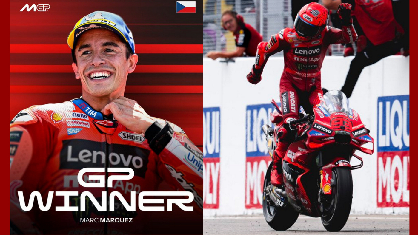 PODIUM: Hasil MotoGP Ceko 2025 dimenangi Marc Marquez, Minggu, 20 Juli 2025.