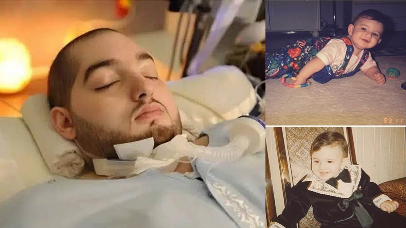 MENGGEMASKAN: Potret masa kecil Pangeran Alwaleed bin Khaled dan saat koma selama 20 tahun.