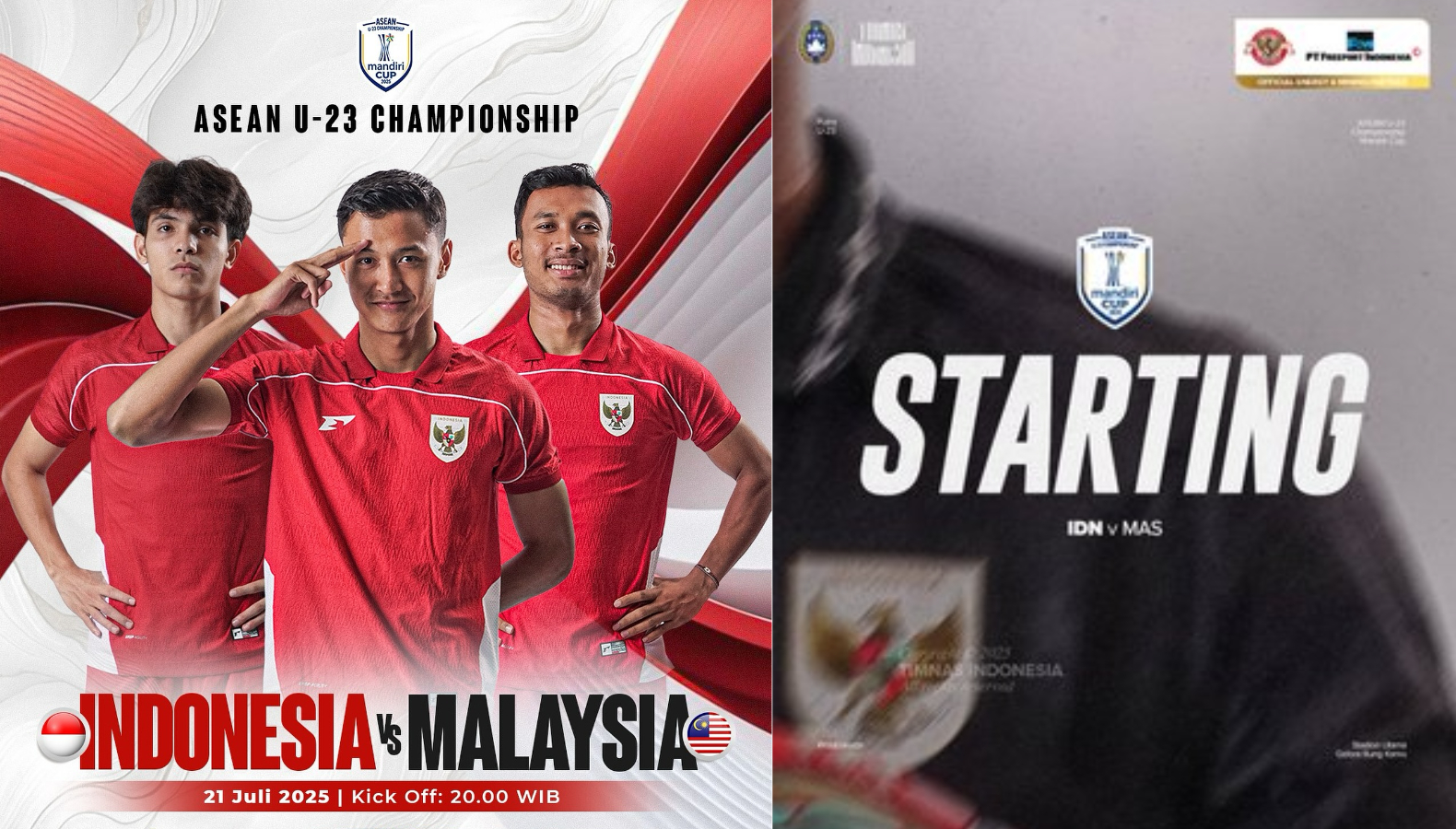 Starting line up Indonesia vs Malaysia, Jens Raven jadi tombak serang timnas U23.