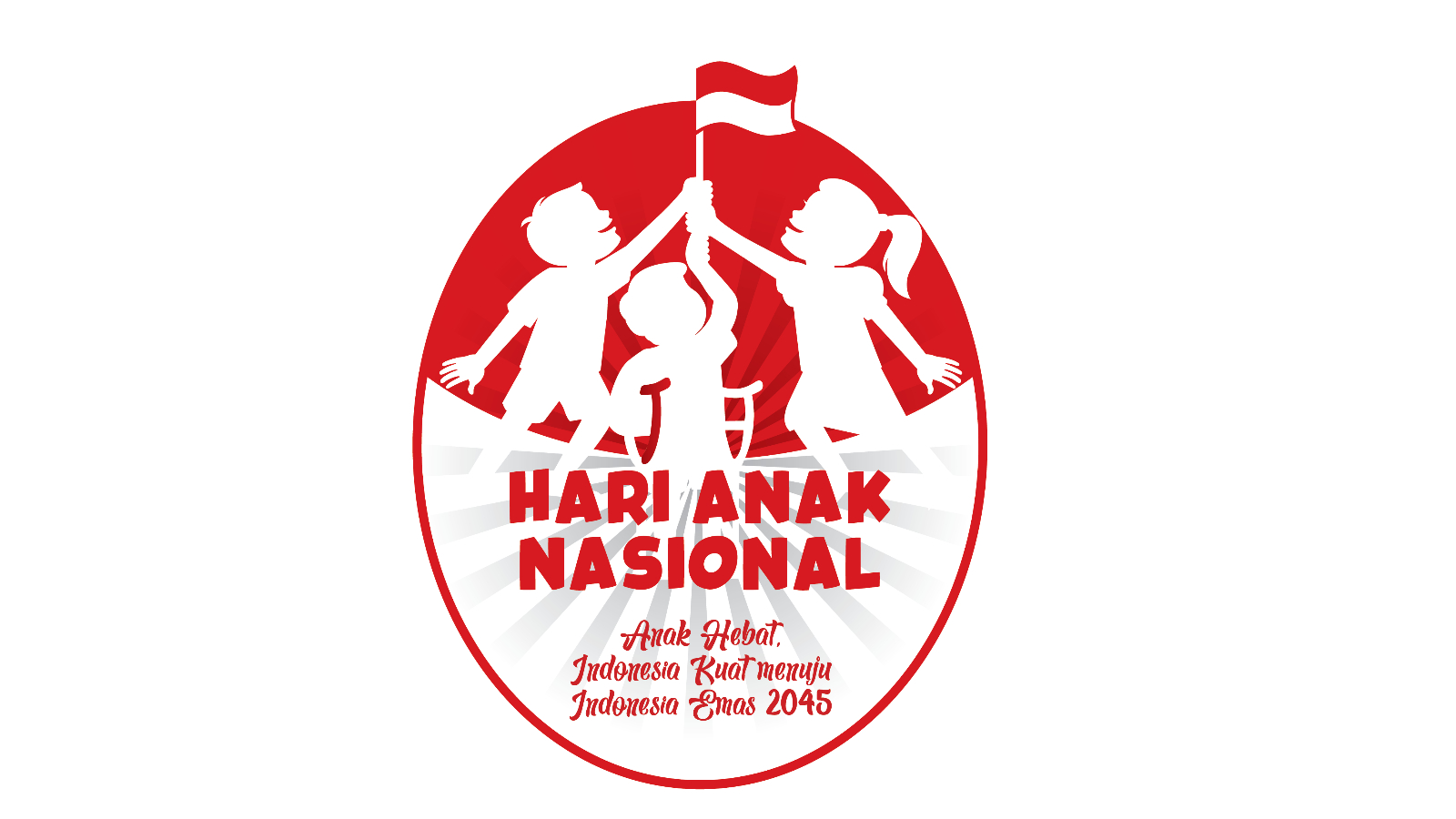 GENERASI EMAS: Tema dan logo Hari Anak Nasional 2025.