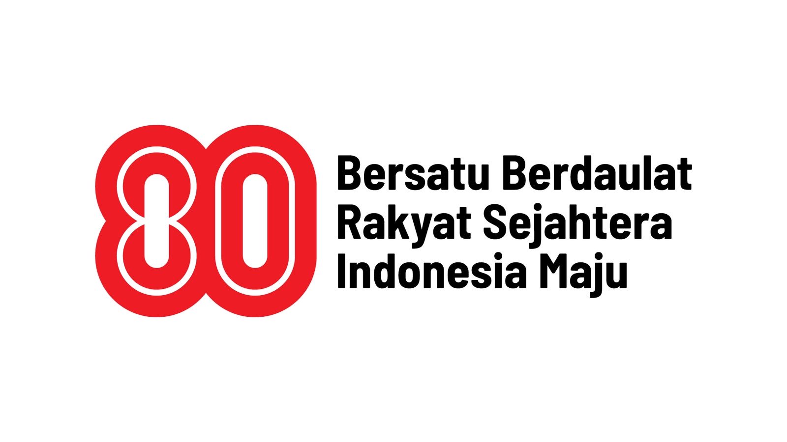 Logo resmi HUT RI Ke-80.