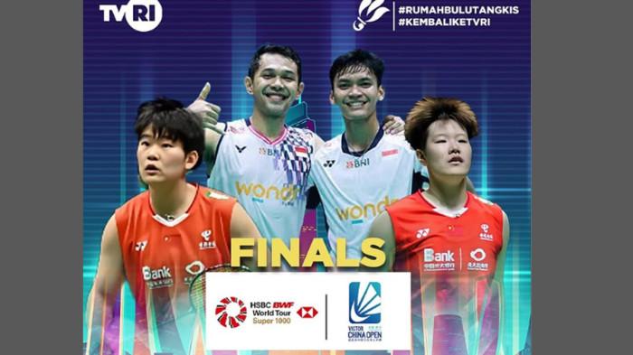 Saksikan duel badminton Fajar Alfian/Shohibul Fikri vs Aaron Chia/Soh Wooi Yik di Final China Open 2025.