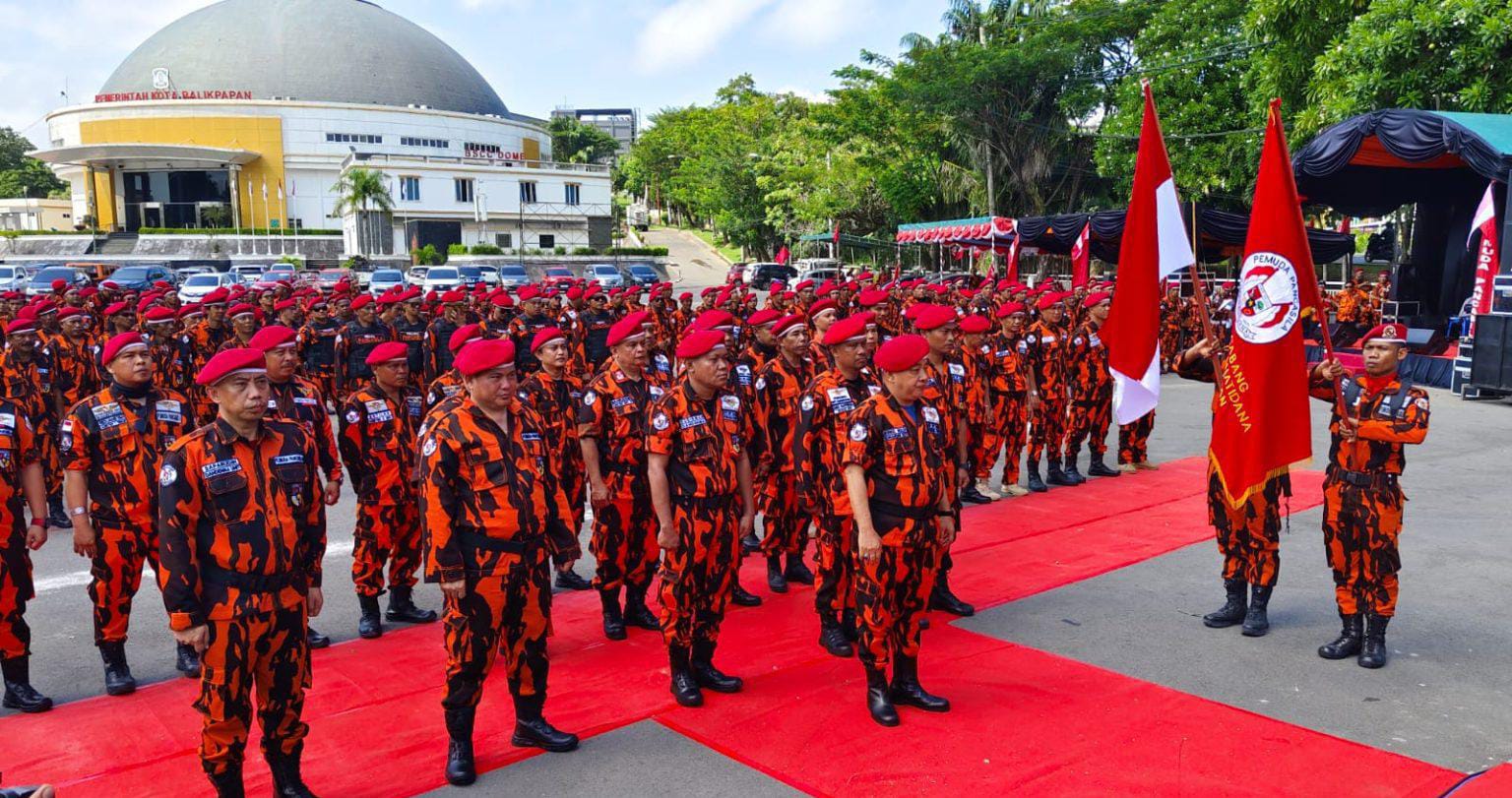 Pengurus Komando Inti Mahatidana Pemuda Pancasila Kota Balikpapan periode 2025&ndash;2029 resmi dilantik, Sabtu (26/7/2025).
