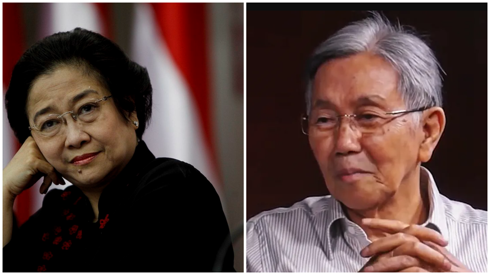 Kolase Megawati Soekarnoputri dan Kwik Kian Gie.