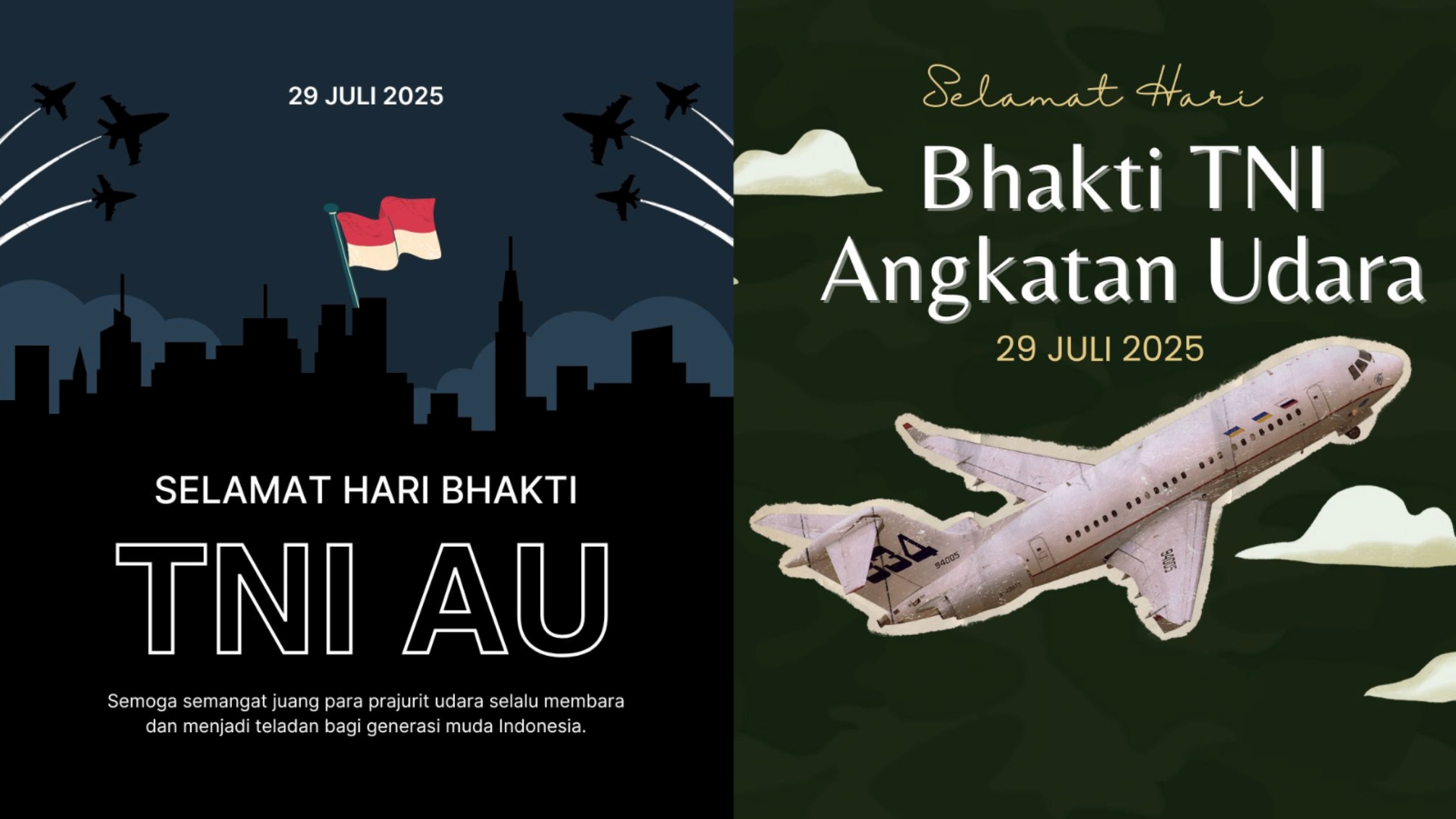 SEJARAH: Poster Hari Bhakti TNI AU 2025, Selasa, 29 Juli 2025.