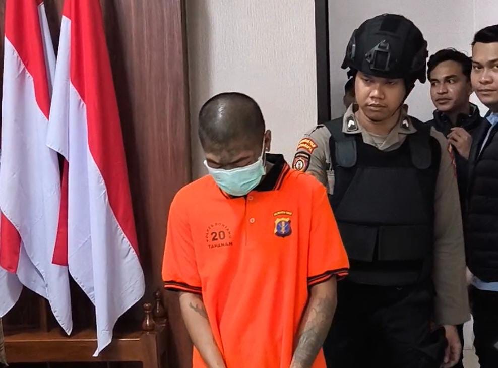 S alias KV, tersangka penggelapan motor dan kasus asusila diringkus oleh Satreskrim Polres Bontang.