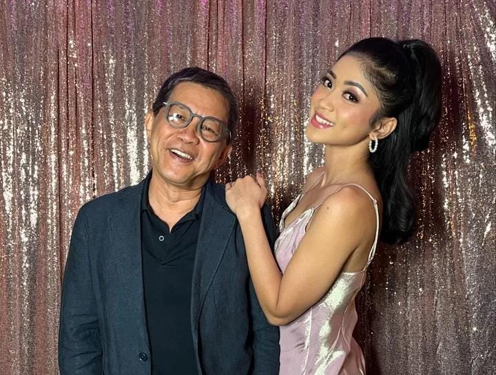 Rocky Gerung bersama Salsabila Syaira.