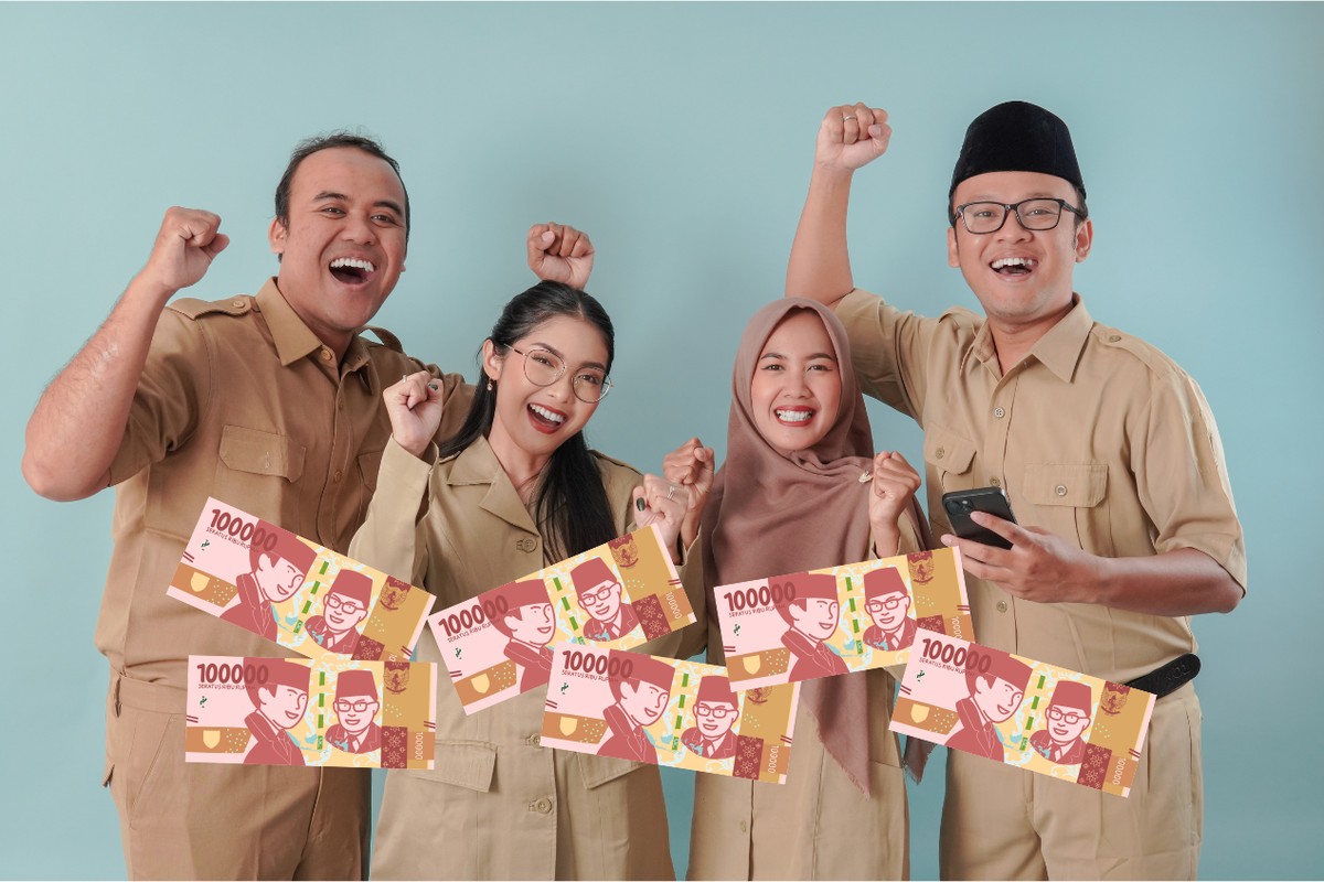 Ilustrasi pencairan TPG guru.