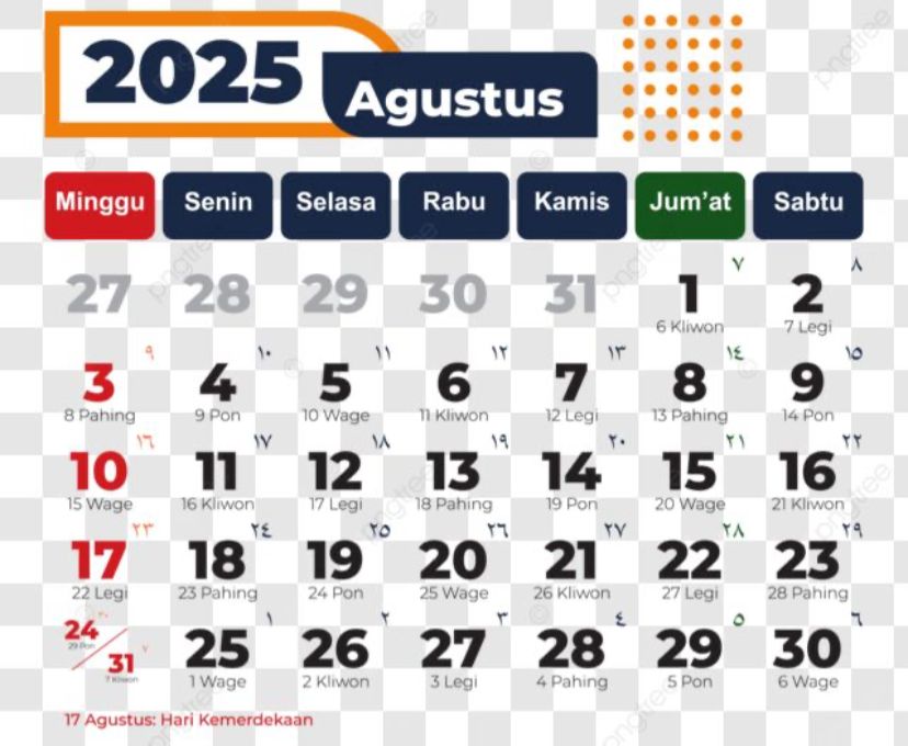 Senin 18 Agustus 2025 resmi ditetapkan sebagai hari libur nasional oleh pemerintah.