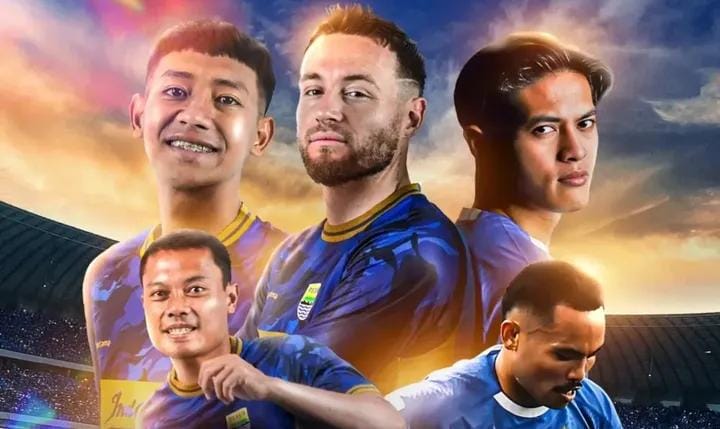 Pertandingan Persib Bandung vs Western Sydney Wanderers.