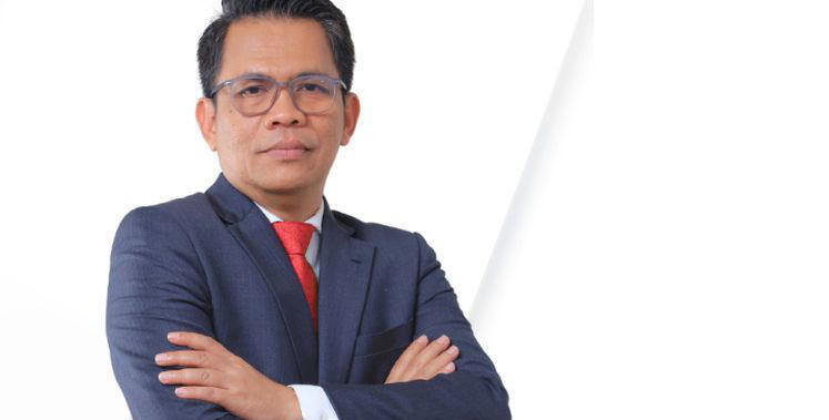 Karyawan Gunarso, Dirut PT Food Station yang jadi tersangka kasus beras oplosan.