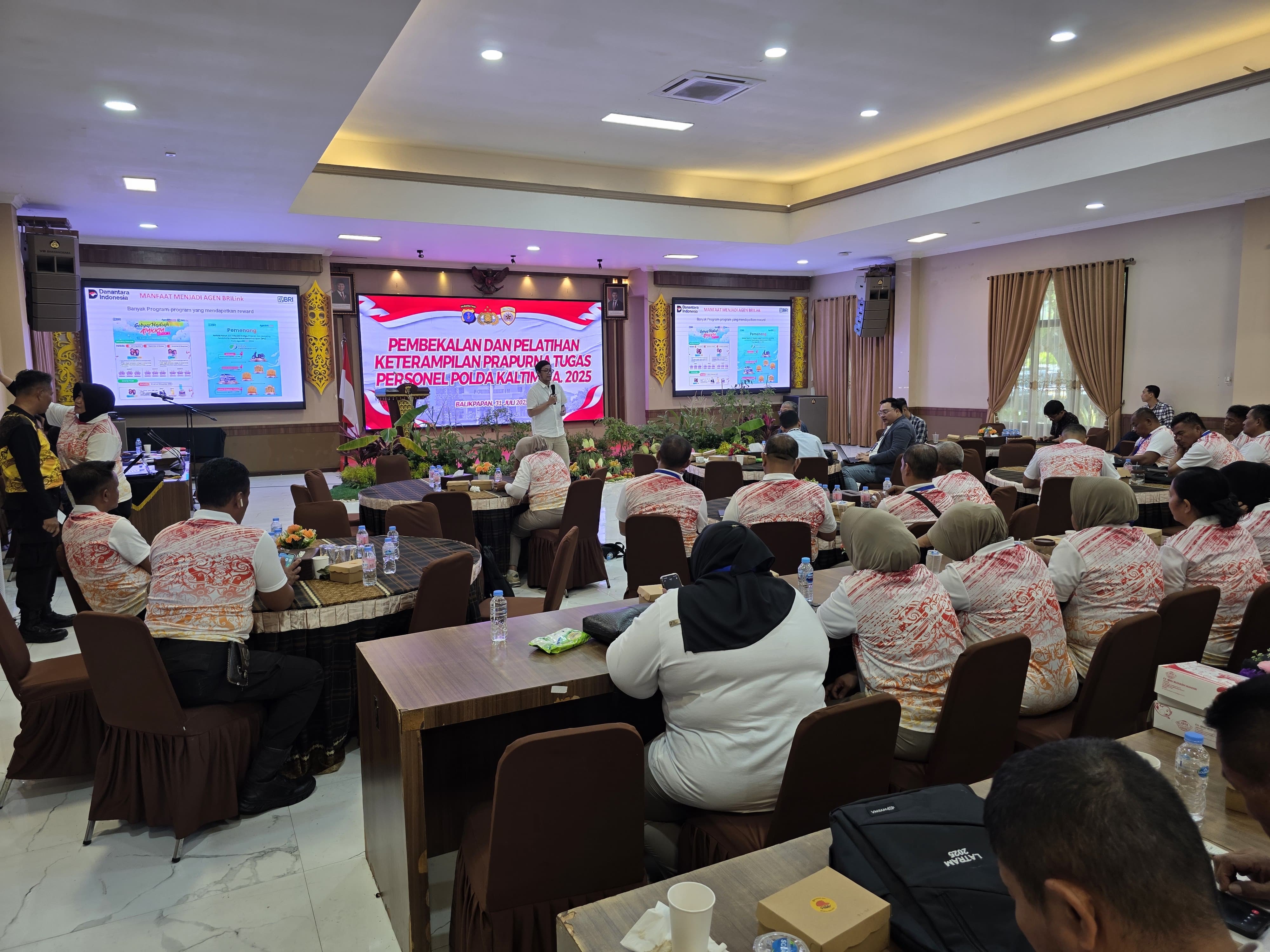 PEMBEKALAN: Melalui sesi pembekalan tersebut, BRI menyampaikan materi seputar Agen BRILink dan Briguna Pra Purna/Purna yang ditujukan bagi anggota yang akan memasuki masa purna tugas.