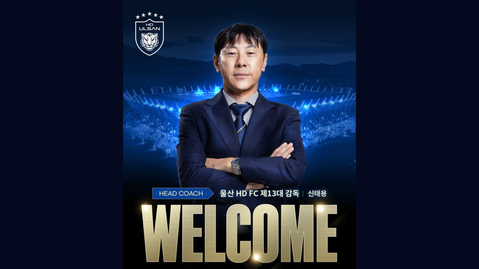 Eks pelatih Timnas Indonesia, Shin Tae yong resmi menukangi Ulsan HD.