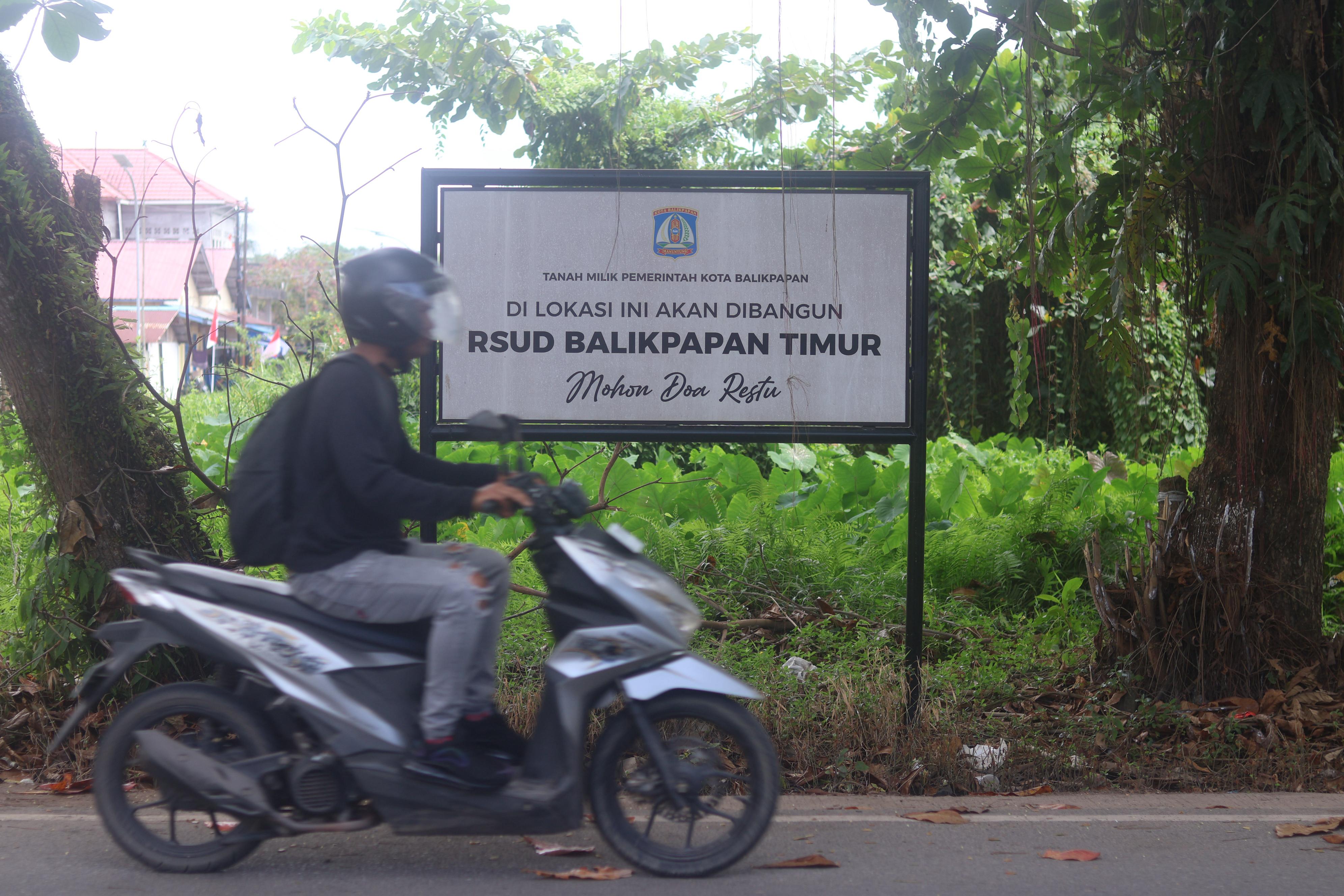 PERLU DANA BESAR: Lahan lokasi bakal dibangun RS Balikpapan Timur dengan status tipe C.