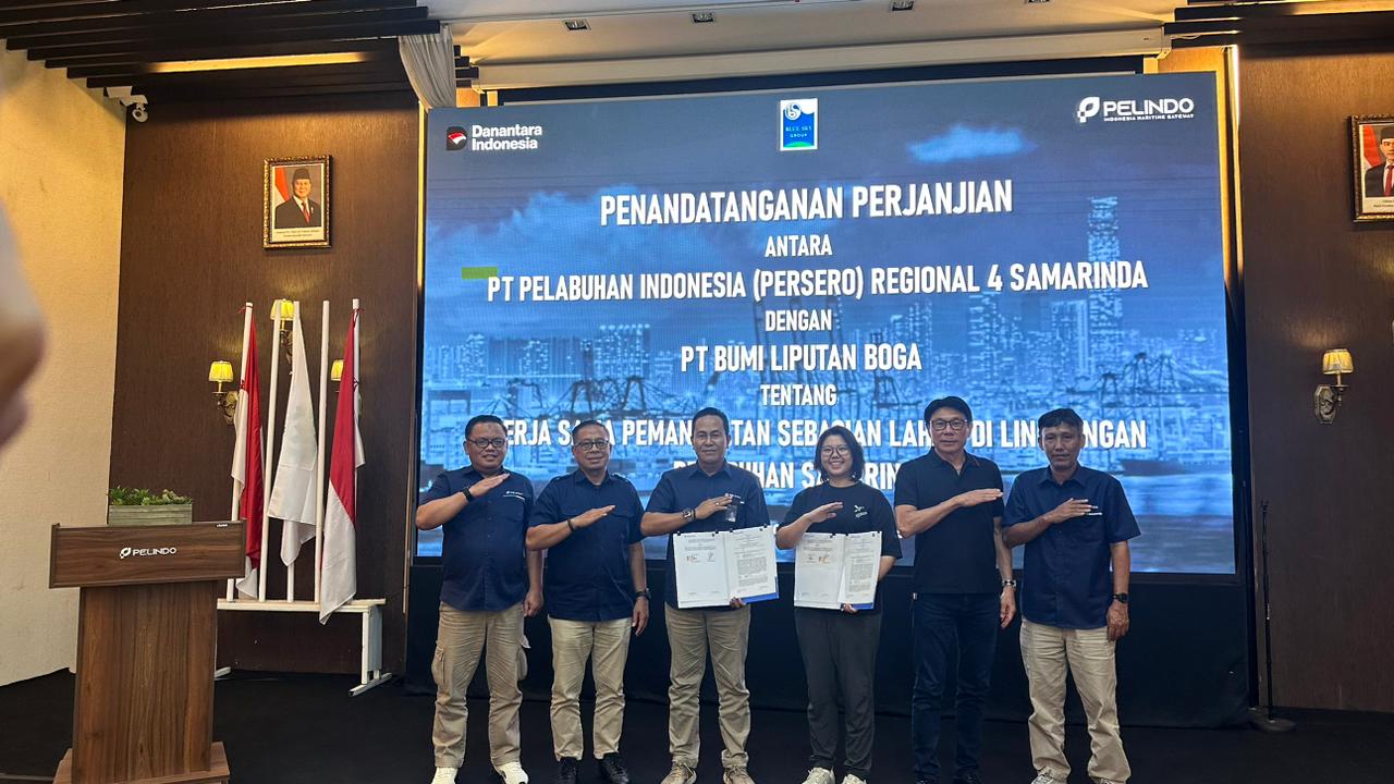 PT Pelabuhan Indonesia (Persero) Regional 4 Samarinda resmi menjalin kerja sama strategis dengan PT Bumi Liputan Boga.