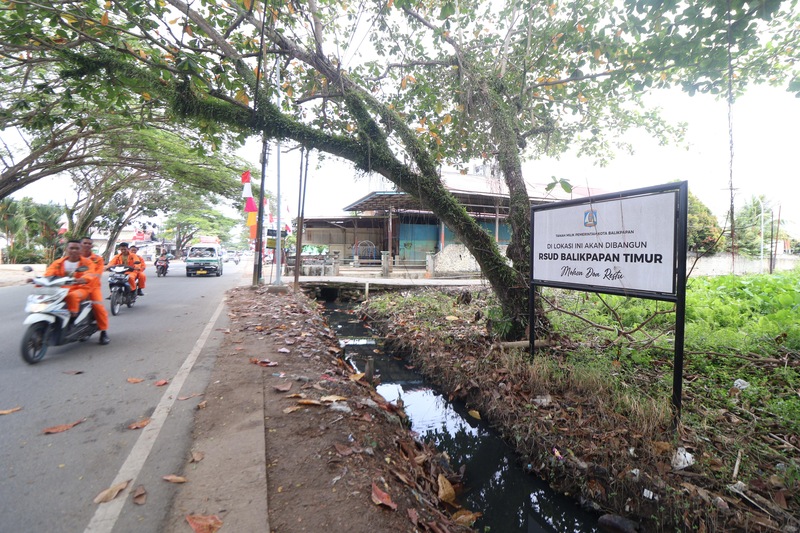INFRASTRUKTUR: Lokasi rumah sakit Balikpapan Timur di Jalan Mulawarman, Lamaru.