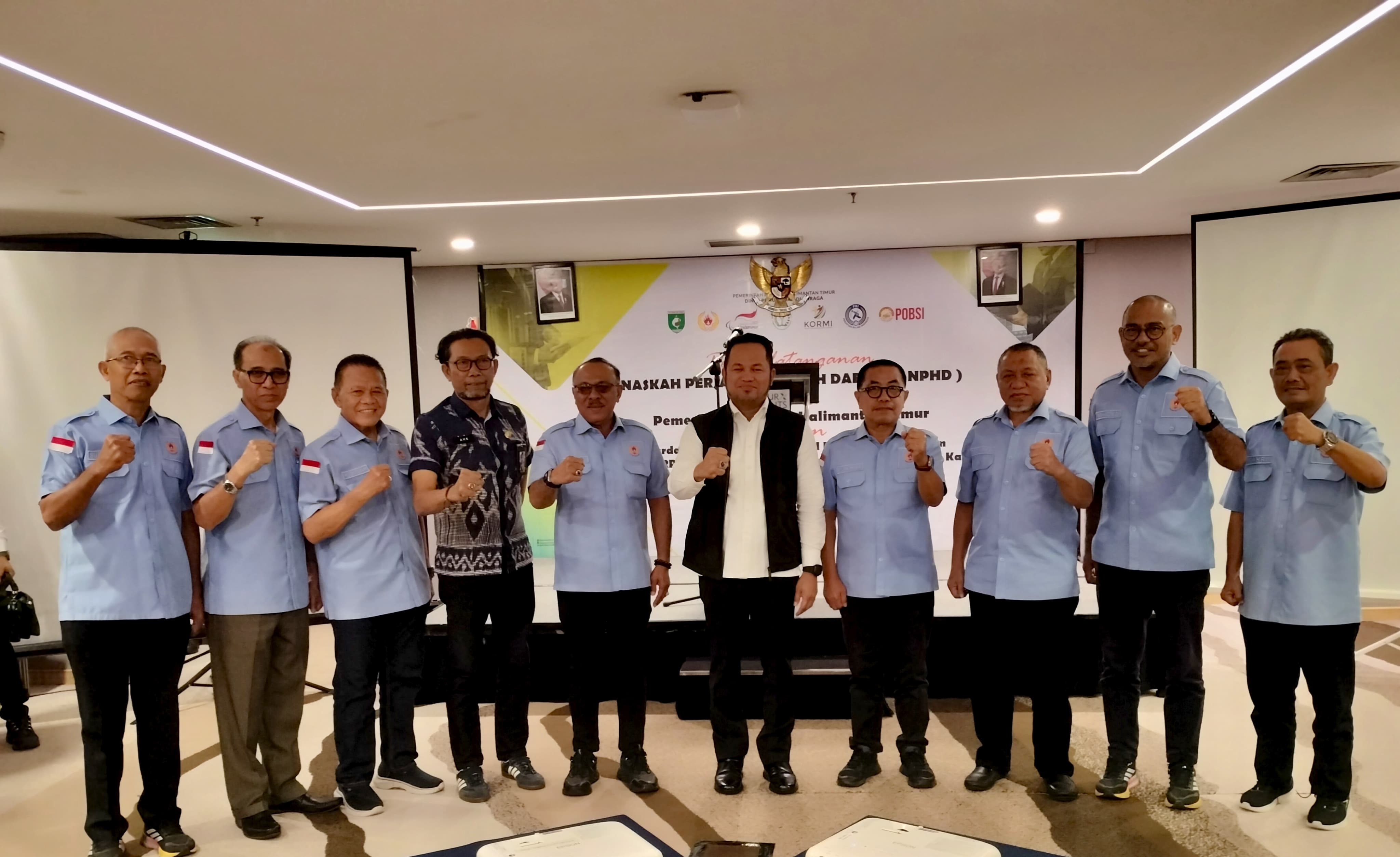 DANA HIBAH : Pemprov Kaltim telah menandatangani dana hibah untuk tujuh organisasi.