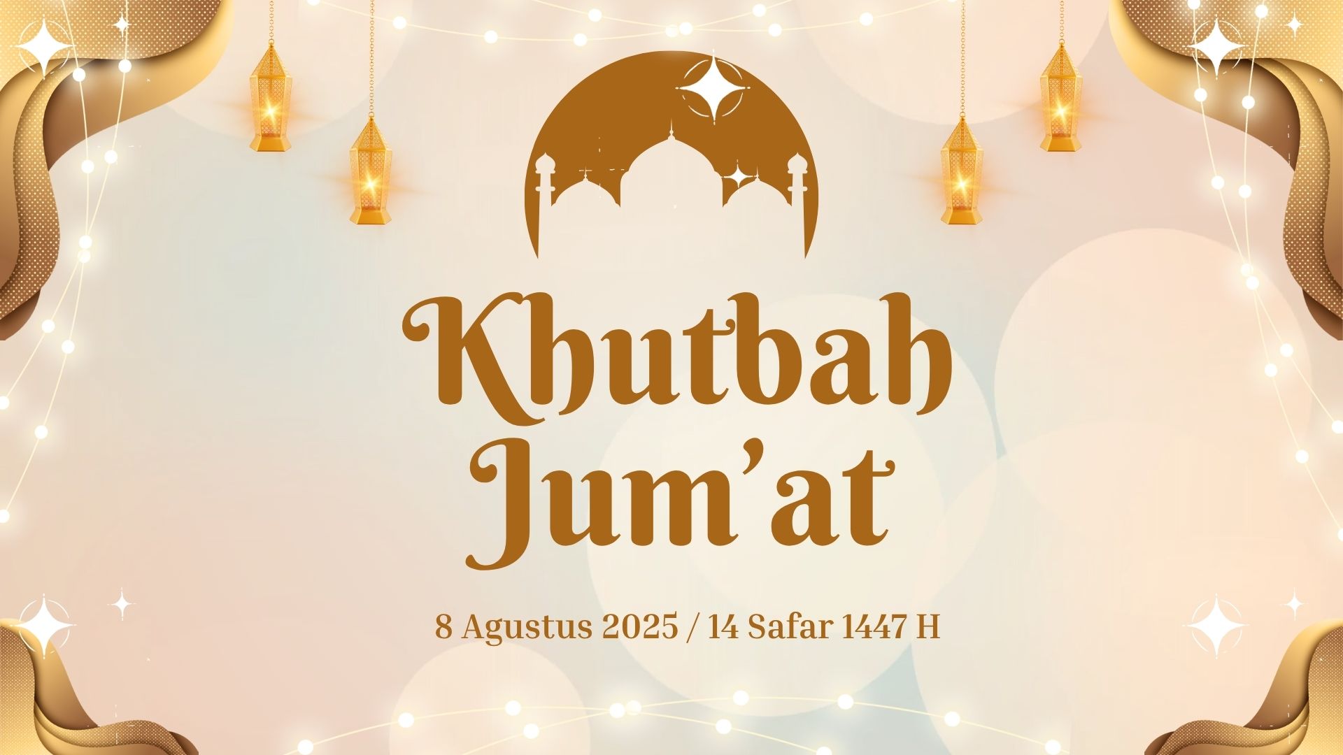 Teks Khutbah Jumat Terbaru, 8 Agustus 2025 / 14 Safar 1447 Hijriah.