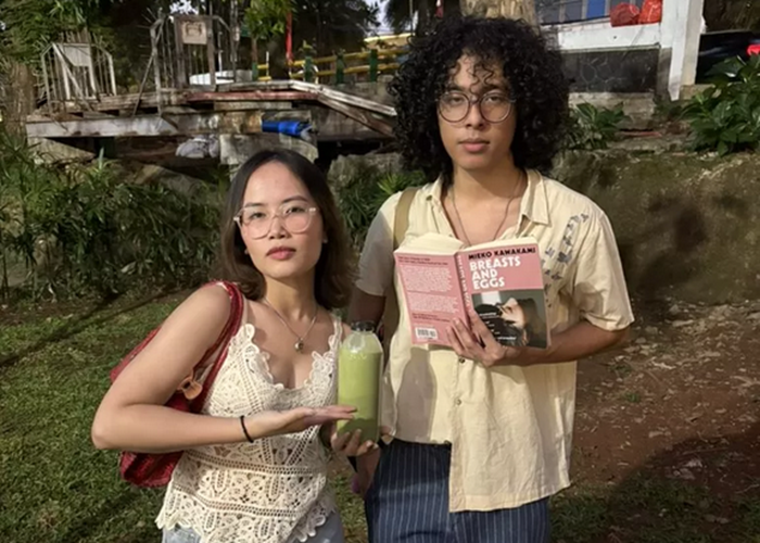 Kinara (kanan), anak Dee Lestari, menang Kontes Performative Male.