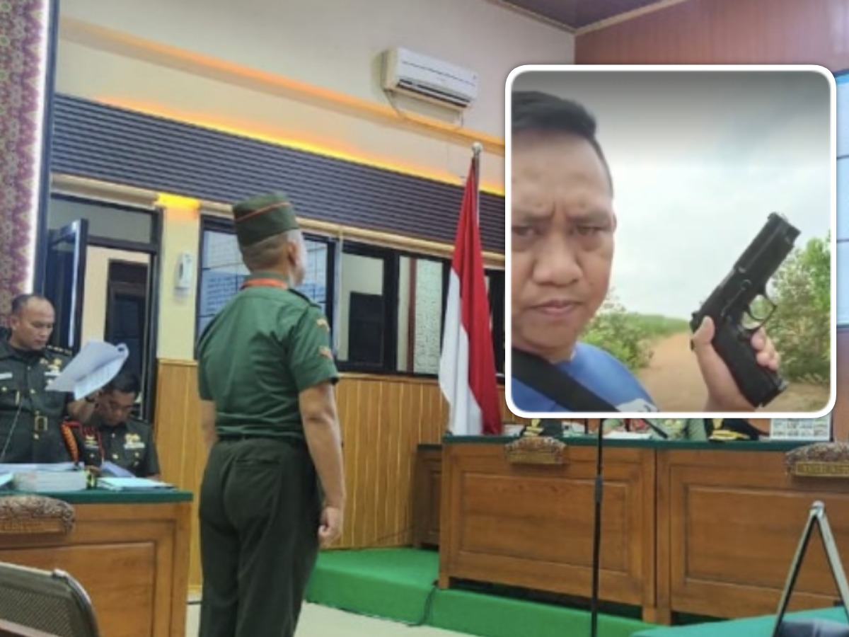 Kopda Bazar si penembak 3 polisi Way Kanan divonis hukuman mati.