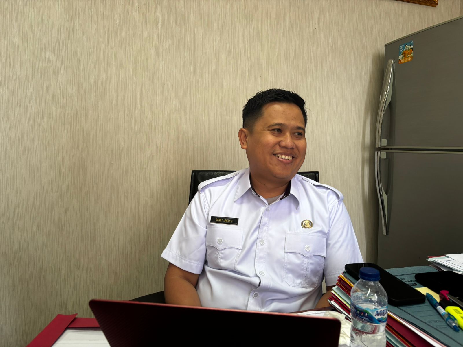 Kabag Kesejahteraan Rakyat Setkab Kukar, Dendy Irwan Fahriza.  &nbsp;