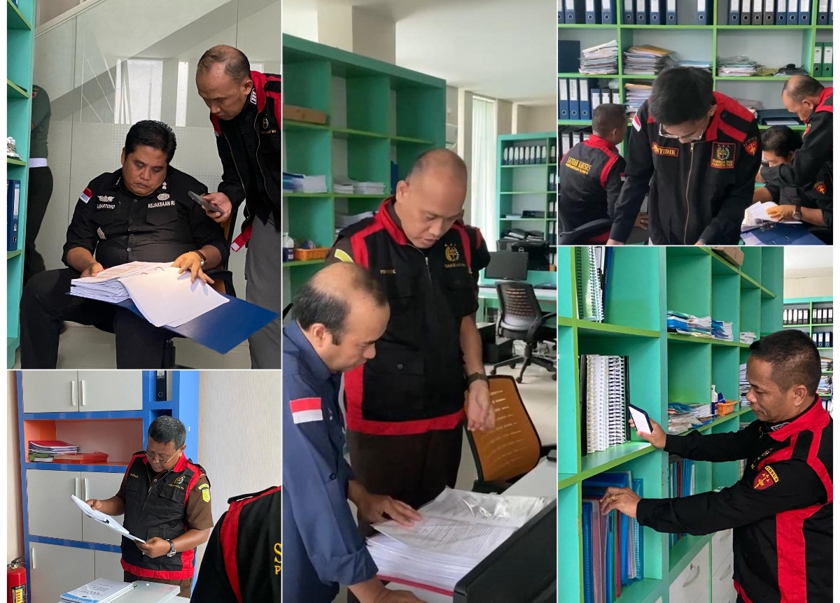 Penyidik Kejati Kaltim menggeledah Kantor PT Ketenagalistrikan Kaltim, Selasa (12/8/2025), setelah kembali mengendus penyalahgunaan modal daerah di BUMD milik Pemprov Kaltim. (Sumber: Kejati Kaltim)