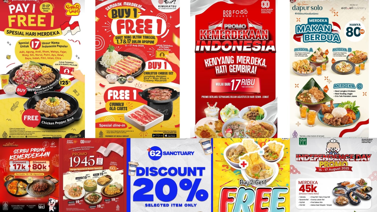 Berbagai promo menarik di Mal BSB Balikpapan.
