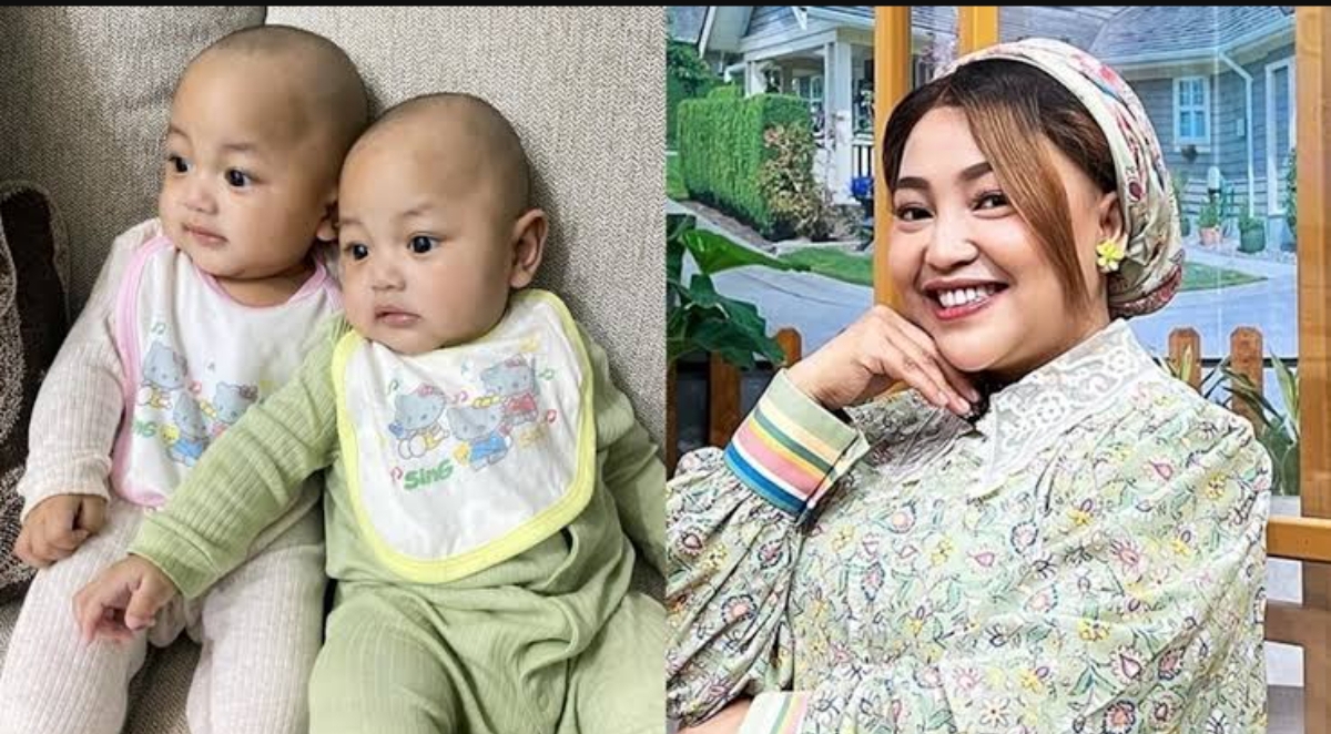 Mpok Alpa dan dua anak kembarnya