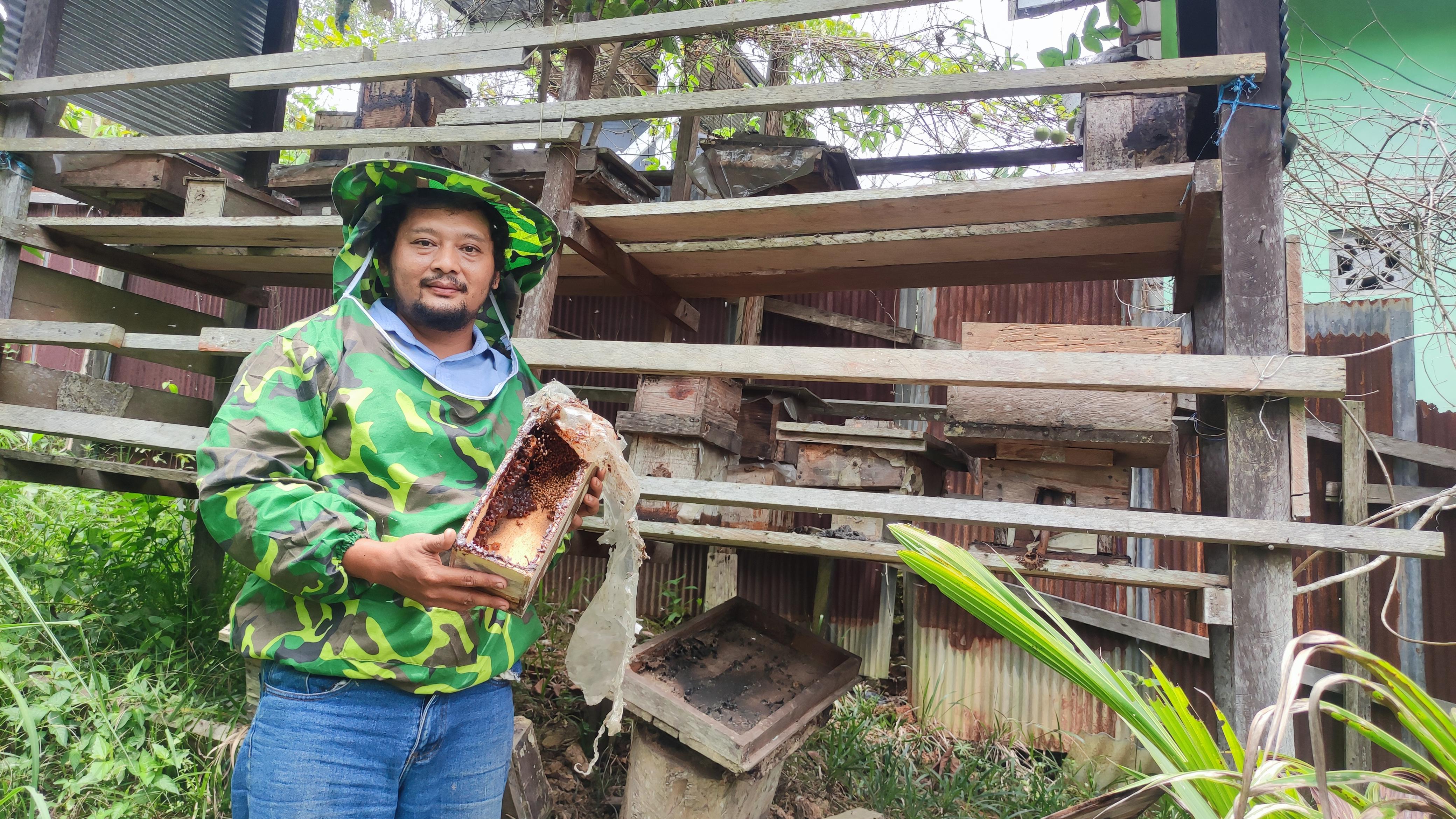 BACA PELUANG: Dari pengalaman Alif mendapatkan madu asli saat pandemi corona dimanfaatkan dengan menghadirkan produk madu serta sari jahe instan.