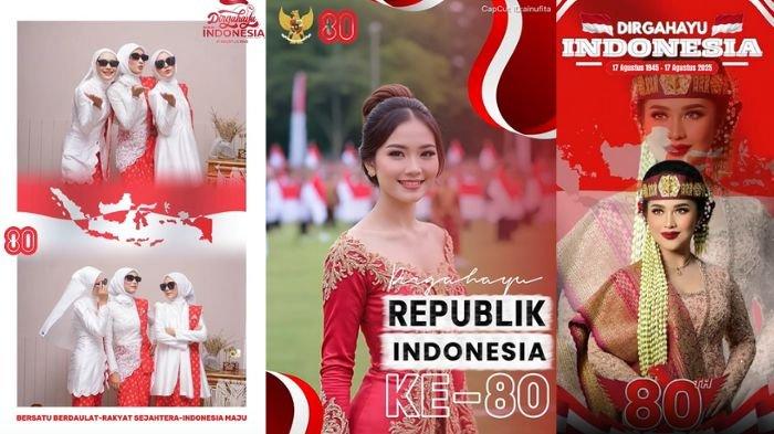Template aplikasi CapCut. Ramaikan HUT RI dengan twibbon video.