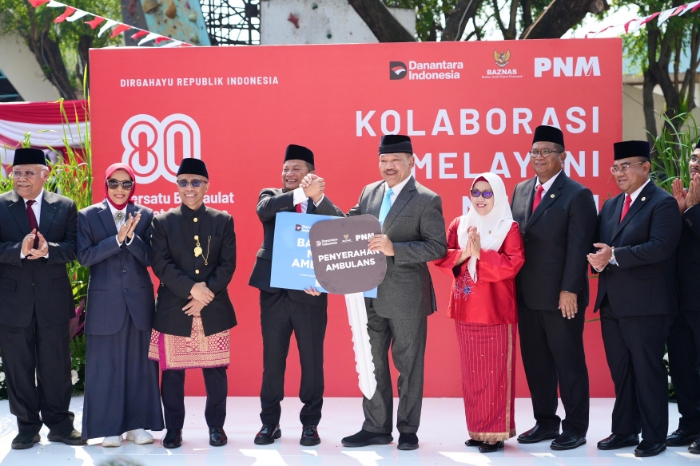 PNM dan BAZNAS salurkan enam Ambulans Madani Gratis di enam daerah untuk memperluas akses layanan kesehatan bagi masyarakat prasejahtera.