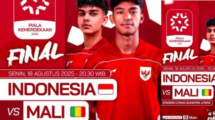 Saksikan pertandingan Indonesia vs Mali malam ini.