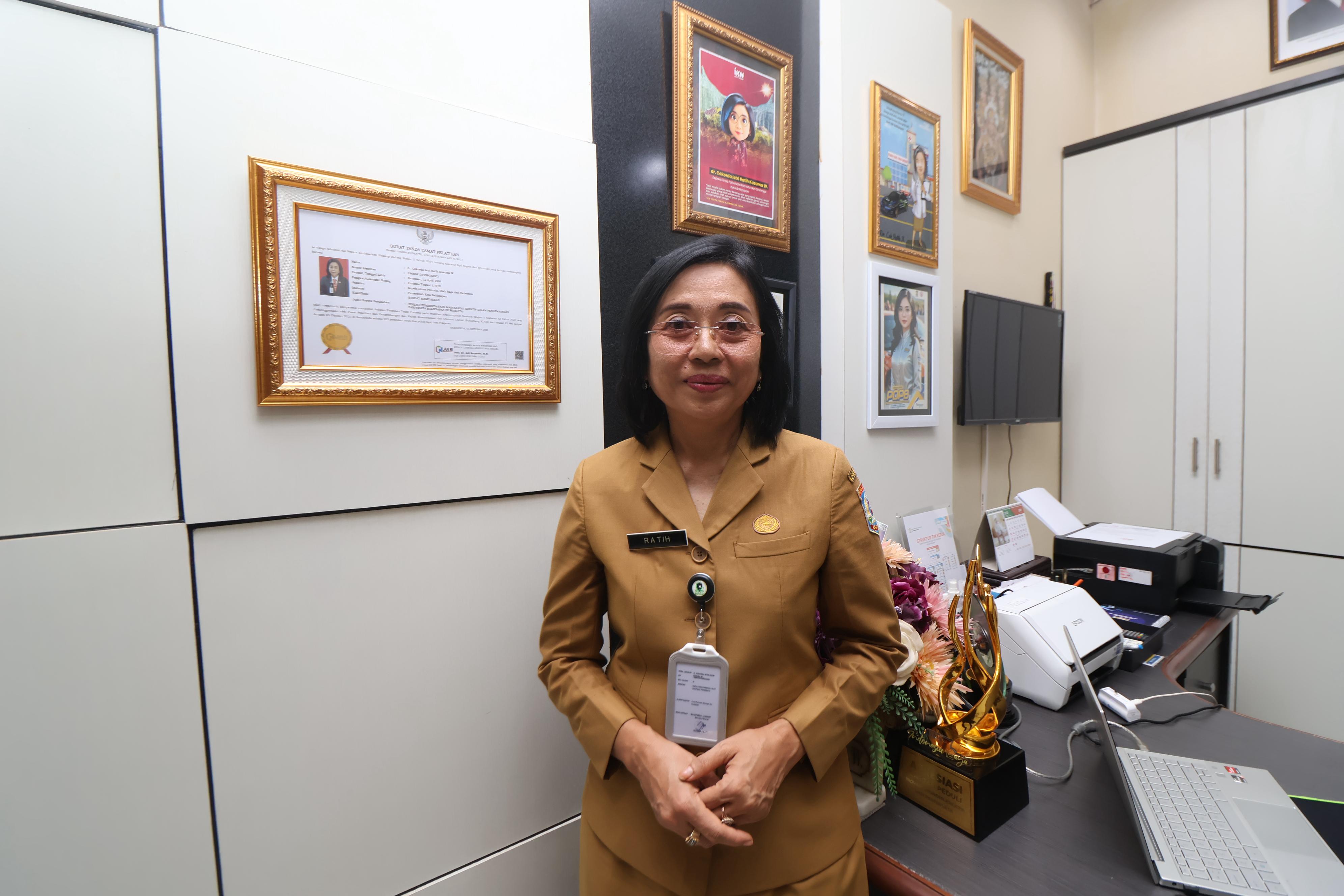 Kepala Disparpora Balikpapan Cokorda Ratih Kusuma.