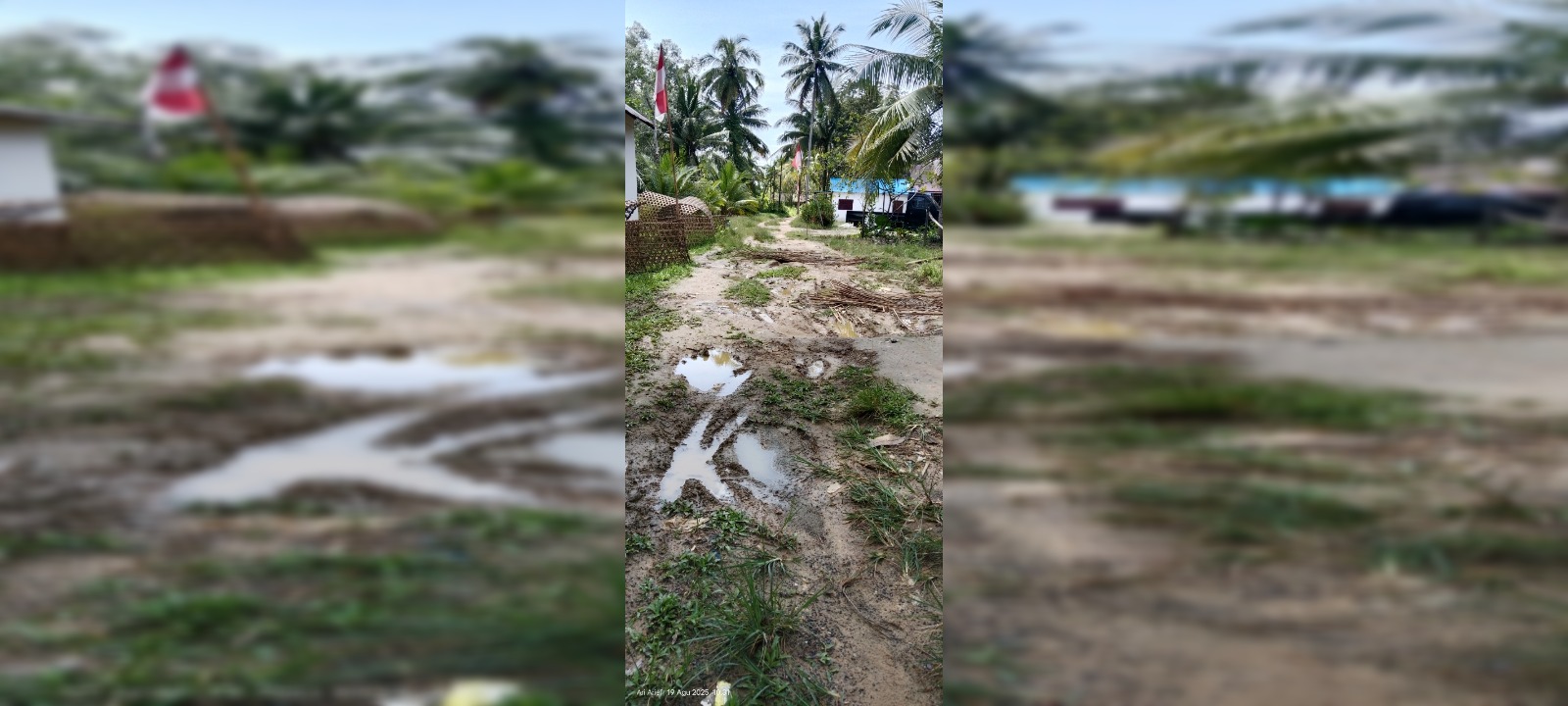 SEGERA DIPERBAIKI: Jalan sepanjang sekira 800 meter dan lebar tiga meter di Kelurahan Nenang, Kecamatan Penajam, ini segera diperbaiki Dinas PUPR PPU.