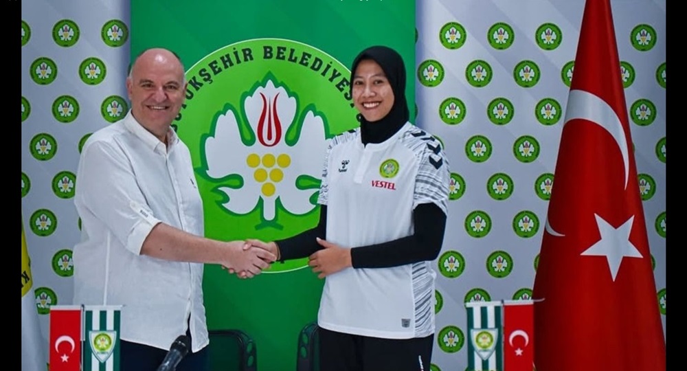 Megawati pasca diumumkan resmi bergabung Manisa BBSK Turki.