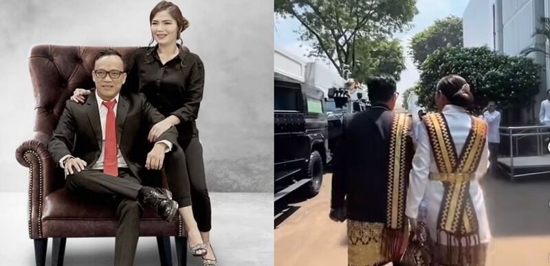 Postingan Immanuel di media sosial bersama istrinya.
