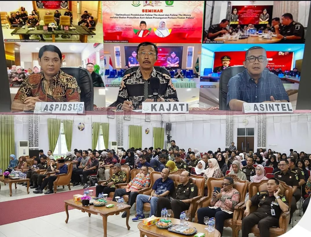 SEMINAR: Kejati Kaltim menggagas seminar nasional bertajuk pemulihan kerugian negara lewat perampasan aset, Jumat (22/8/2025).