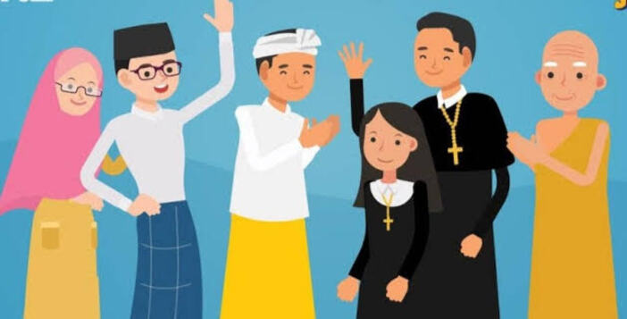 Ilustrasi keragaman agama.