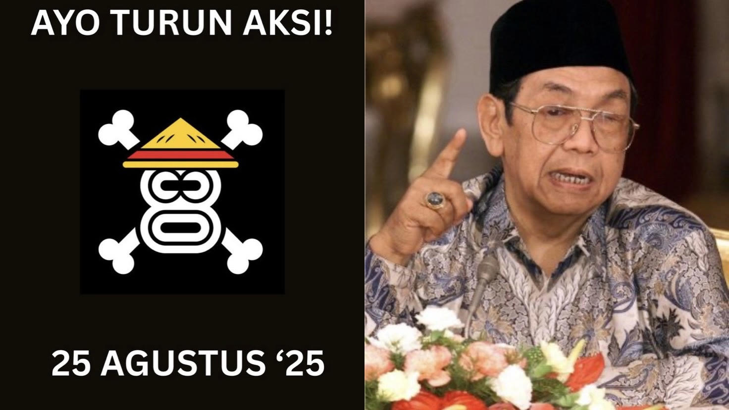 Postingan seruan aksi di media sosial mencuat. Publik bandingkan dengan dekrit Gus Dur bubarkan DPR.