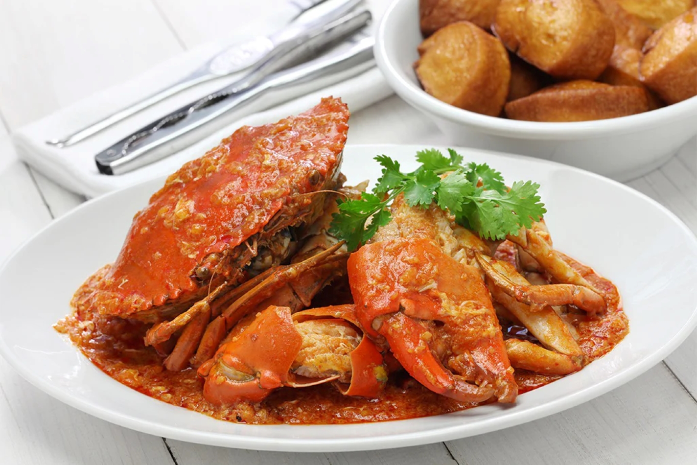 ilustrasi masakan kepiting.