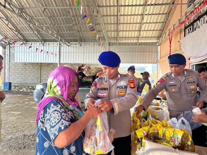 BAHAN POKOK: Gerakan Pangan Murah dilaksanakan Satpolairud Paser dengan jumlah 1,5 ton beras.