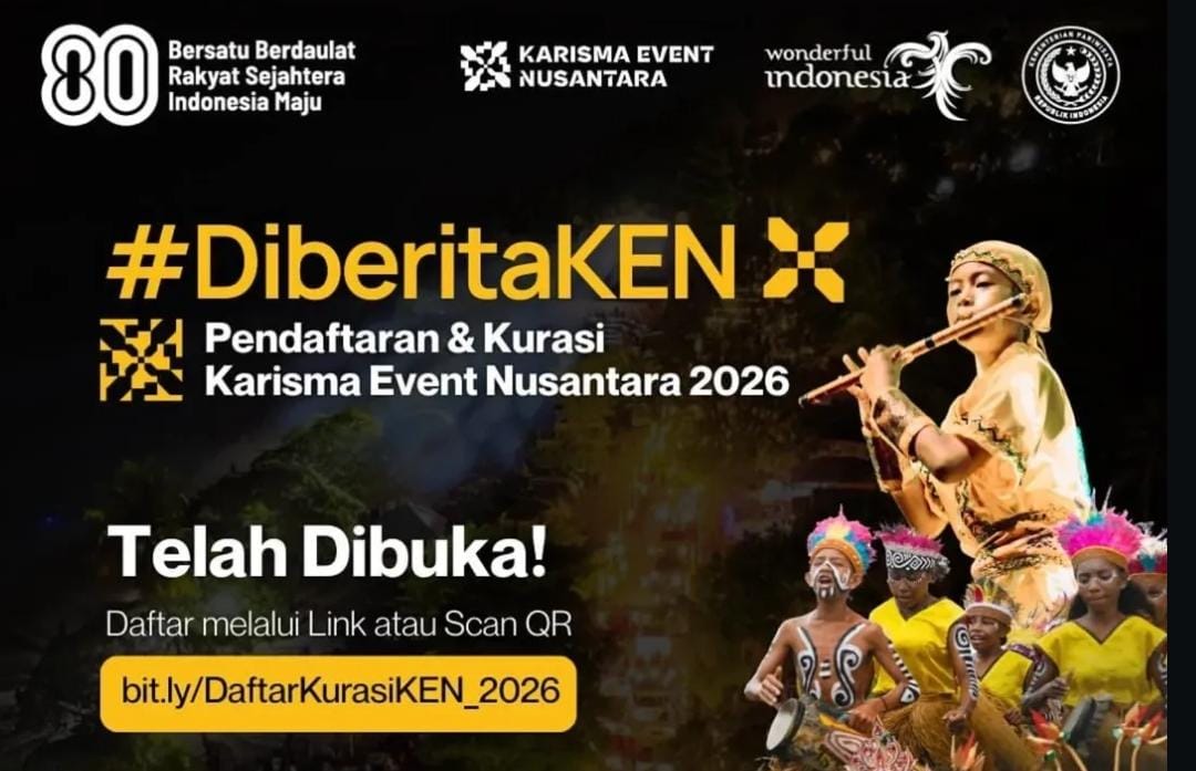 Poster resmi Karisma Event Nusantara (KEN) 2026 yang dirilis Kemenparekraf.
