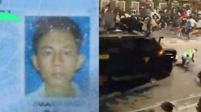 Wajah Affan Kurniawan, driver ojol yang tewas terlindas mobil rantis Brimob.