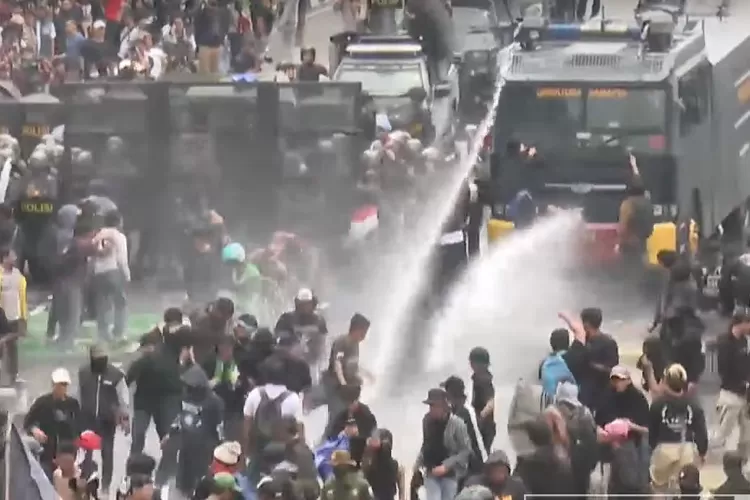 Aksi demo yang terjadi pada 28 Agustus lalu.