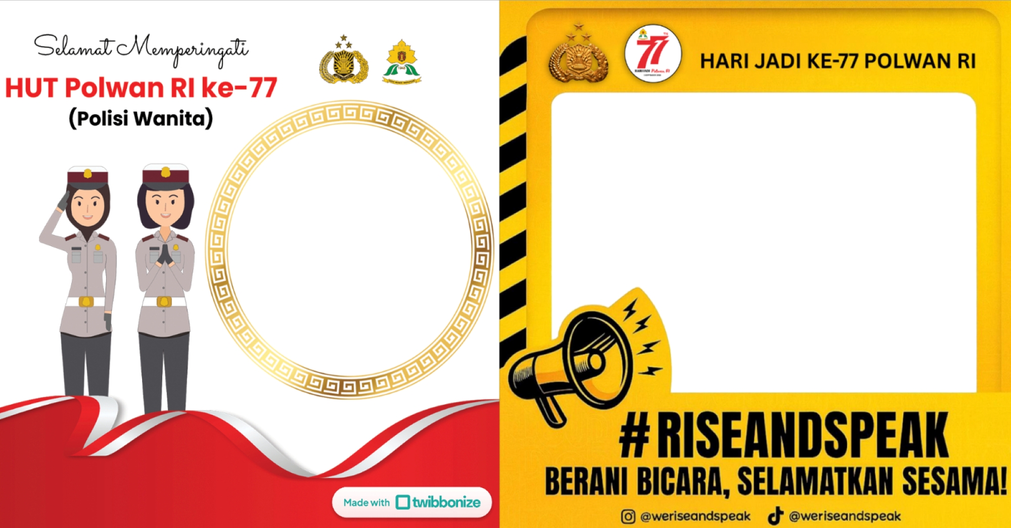Twibbon Hari Polwan 2025.