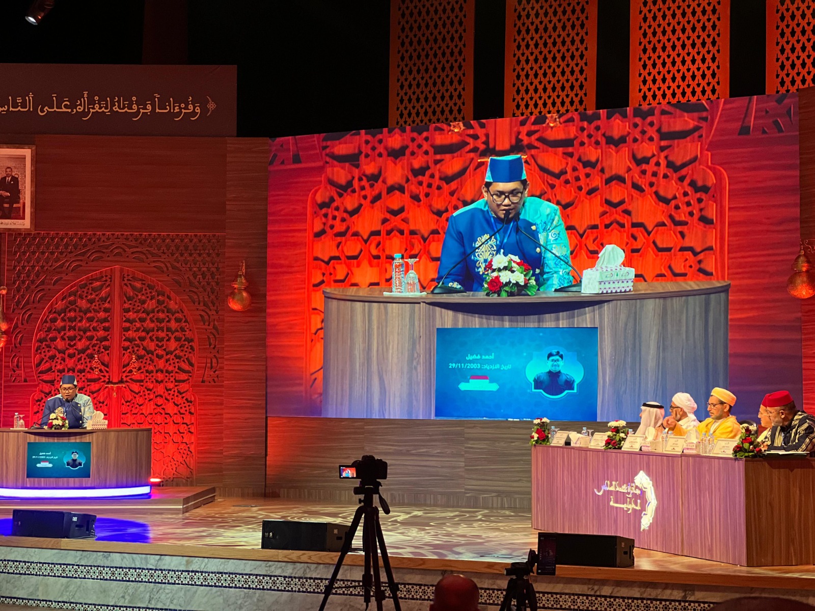 MEMBANGGAKAN: Ahmad Fadil tampil dalam ajang MTQ Internasional di Maroko dan berhasil meraih Juara II cabang tahfidz 5 juz dan tilawah.